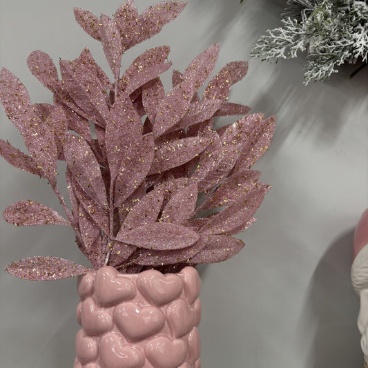 Pink Heart Vase - Medium - My Christmas