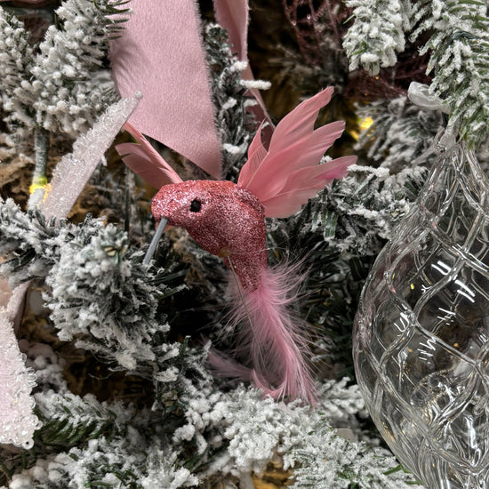 Pink Hummingbird on Stick - My Christmas