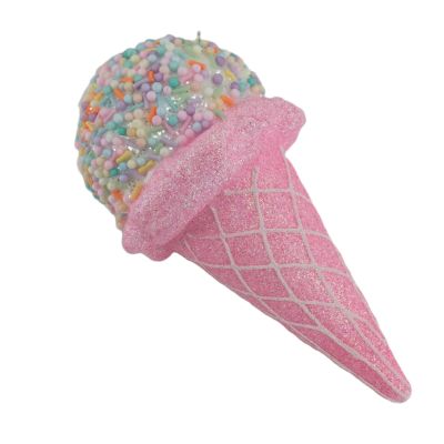 Pink Icecream Cone Ornament - My Christmas