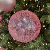 Pink Irridescent Bead Bauble - 15cm - My Christmas