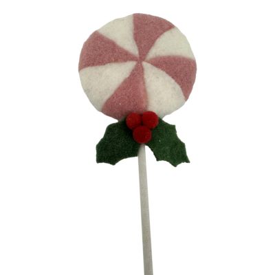 Pink Lollipop with Holly - My Christmas