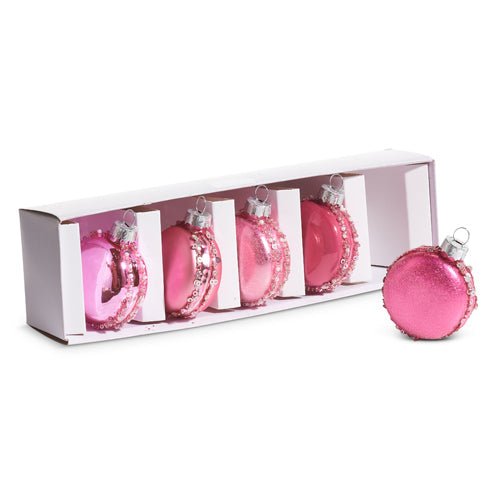 Pink Macaron Ornaments - Set of 5 - My Christmas