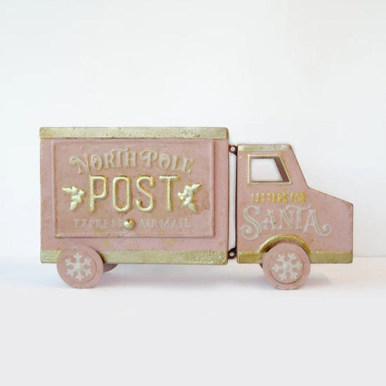 Pink North Pole Post Truck - My Christmas