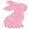 Pink, Red and White Metal Sitting Bunny Sign - My Christmas