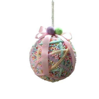 Pink Sprinkle Bauble - 16cm - My Christmas