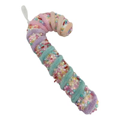 Pink Sprinkle Candy Cane - 20cm - My Christmas