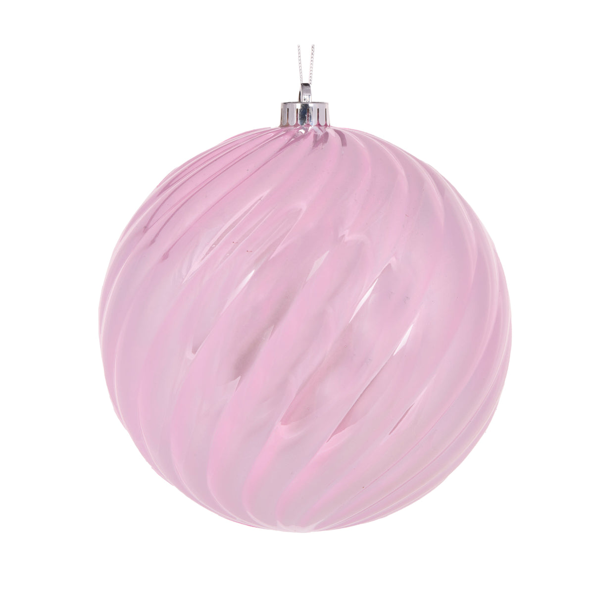 Pink Swirl Bauble - 20cm - My Christmas