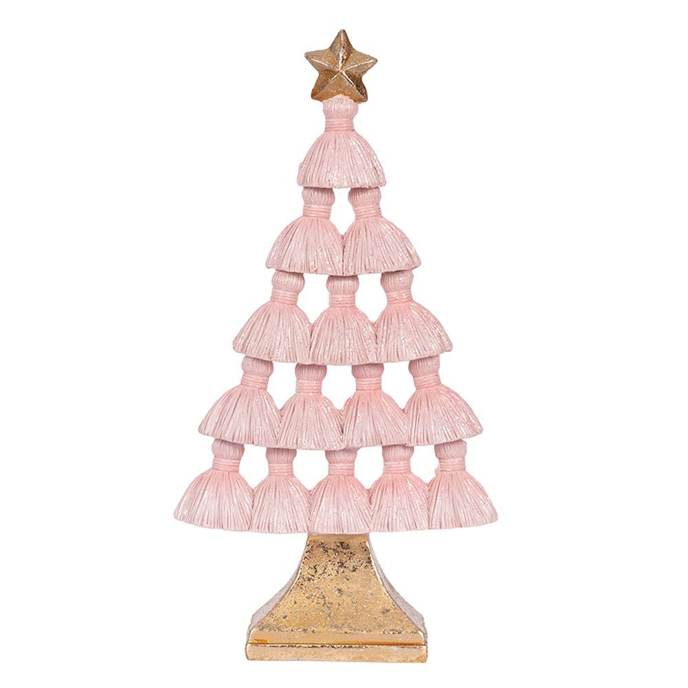 Pink Tassel Tree - My Christmas