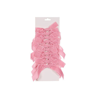 Pink Velvet Bows - Pack of 10 - My Christmas