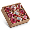Pink Vintage Ornaments 8cm - Set of 9 - My Christmas