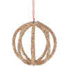 Pink Wire Cage Bauble - My Christmas