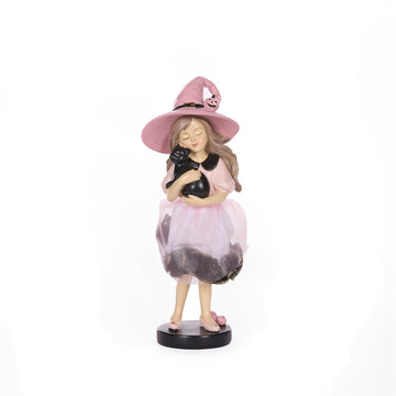 Pink Witch With Cat - My Christmas