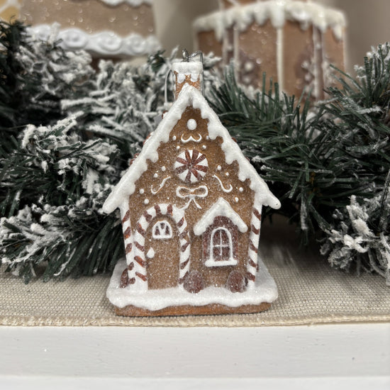 Piped Gingerbread House Ornament - My Christmas