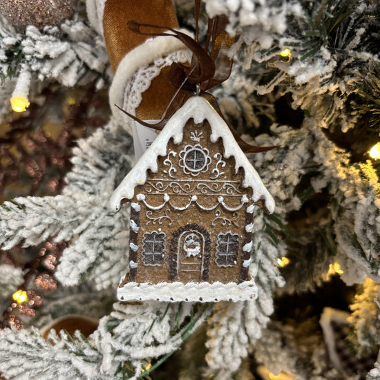 Piped Gingerbread House Ornament - My Christmas