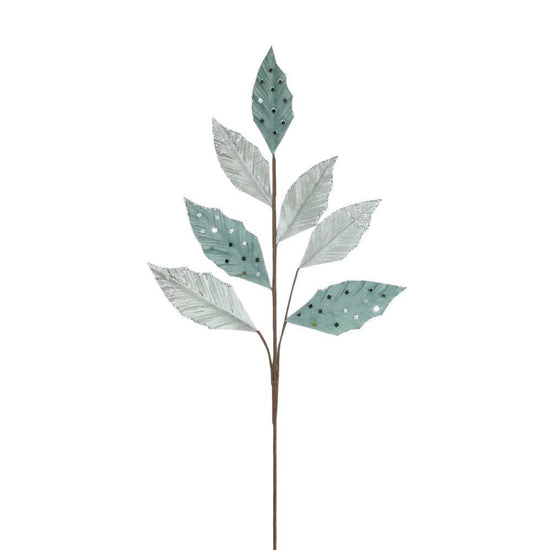 Platinum Jewel Leaf Spray - My Christmas