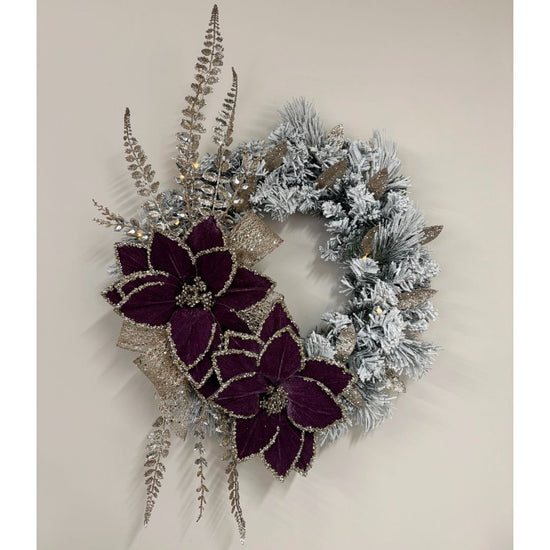 Plum and Champagne Wreath - My Christmas