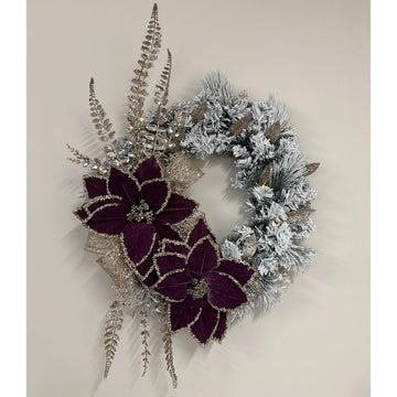 Plum and Champagne Wreath - My Christmas