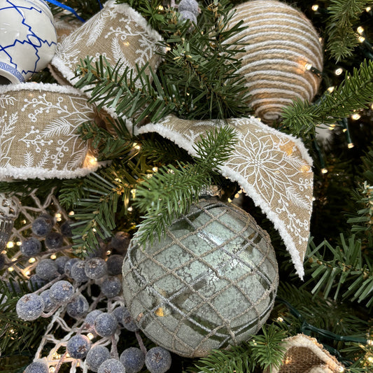 Poinsettia Drift Ribbon - My Christmas
