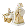 Possible Dreams - Gold and Ivory Santa with Sleigh - My Christmas