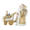 Possible Dreams - Gold and Ivory Santa with Sleigh - My Christmas