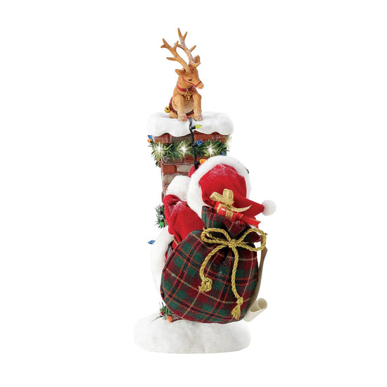 Possible Dreams - Santa Up the Chimney with Lights - My Christmas