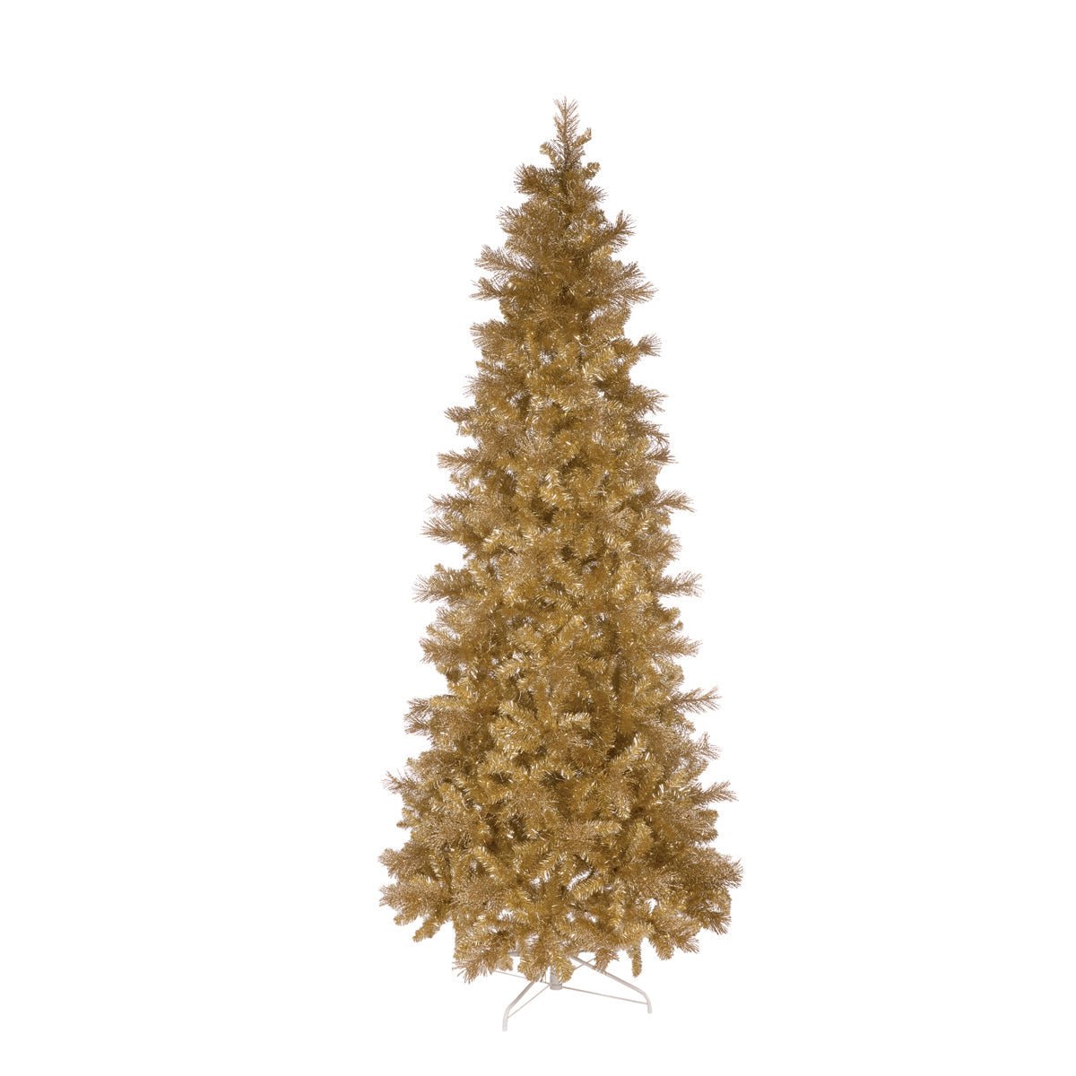 Pre - lit Champagne Tinsel Tree - 9ft - My Christmas