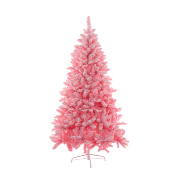 Pre - lit Frosted Pink Pine Tree - 6ft - My Christmas