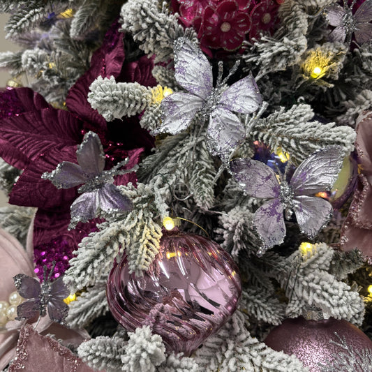 Purple Butterfly Branch - My Christmas
