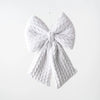 Quilted White Bow - 43cm - My Christmas