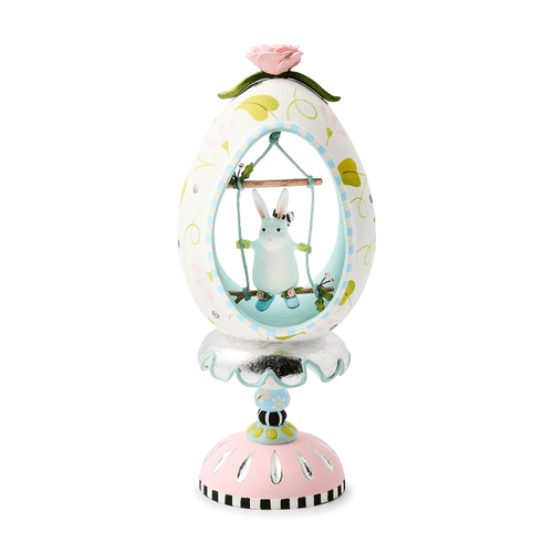 Rabbit Pedestal Egg - My Christmas