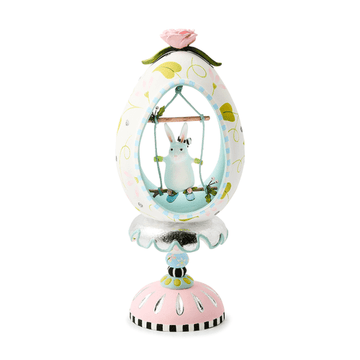 Rabbit Pedestal Egg - My Christmas