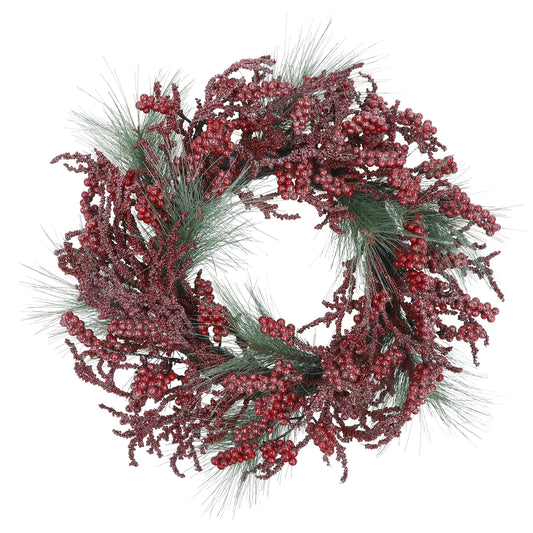 Red and Green Berry Wreath - My Christmas