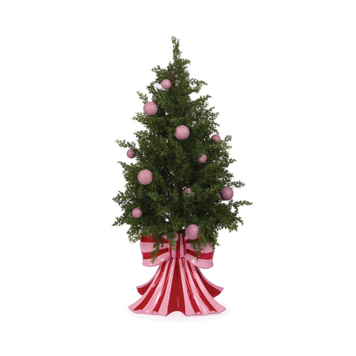 Red and Pink Bow Christmas Tree - 114.5cm - My Christmas