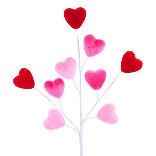 Red and Pink Heart Spray - My Christmas