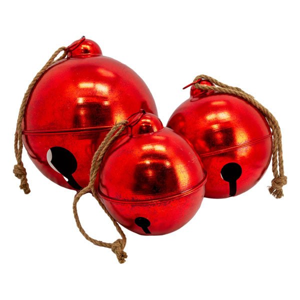 Red Bells - Set of 3 - My Christmas