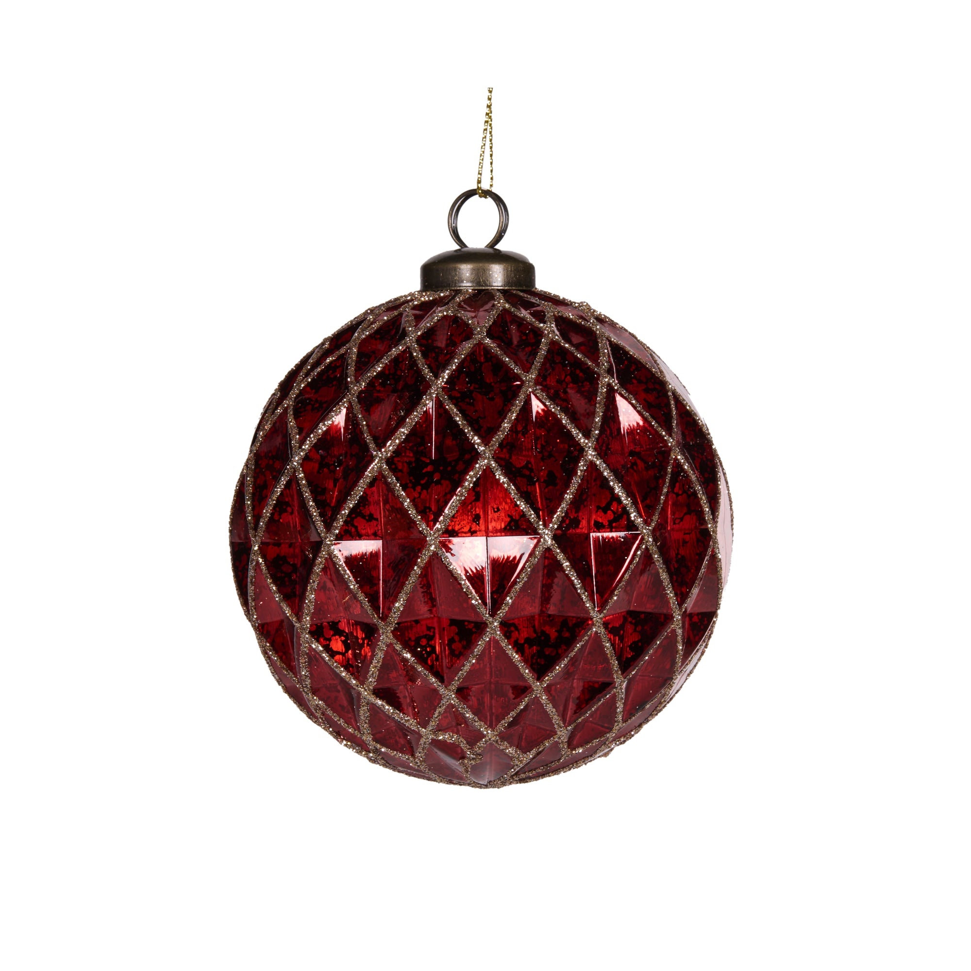 Red Check Bauble - My Christmas