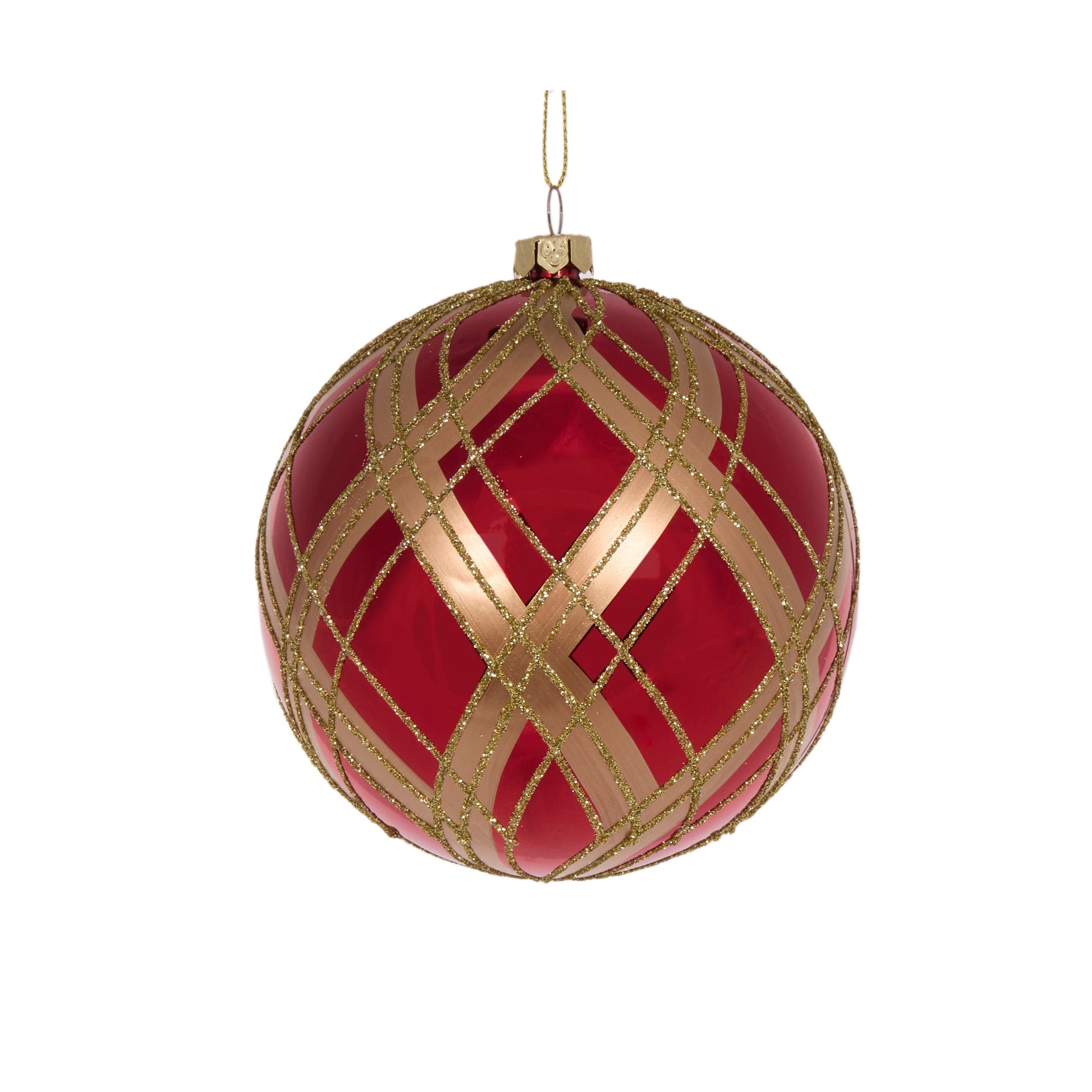 Red Check Bauble - My Christmas