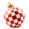 Red Check Large Tabletop Ornament - My Christmas