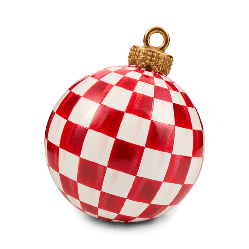 Red Check Small Tabletop Ornament - My Christmas