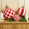 Red Check Small Tabletop Ornament - My Christmas