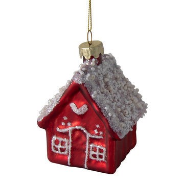 Red Cottage Ornament - My Christmas