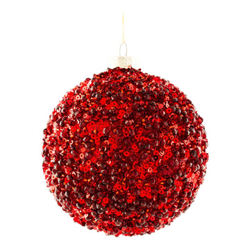 Red Crystal Ball Ornament - My Christmas