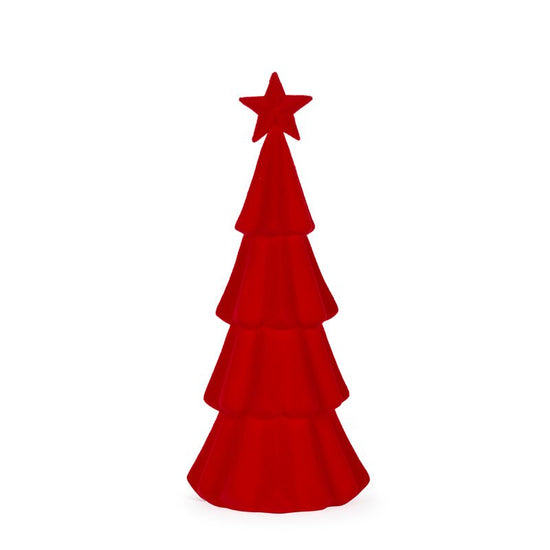 Red Flocked Tree - 40cm - My Christmas