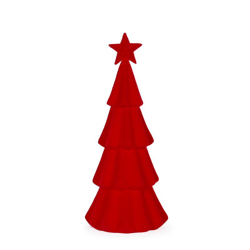 Red Flocked Tree - 40cm - My Christmas