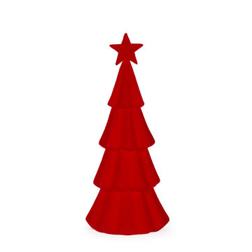 Red Flocked Tree - 40cm - My Christmas