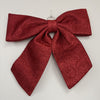 Red Glitter Bow with Loop - My Christmas