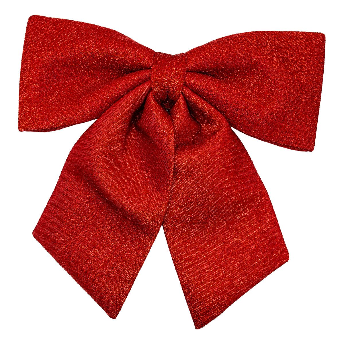 Red Glitter Bow with Loop - My Christmas