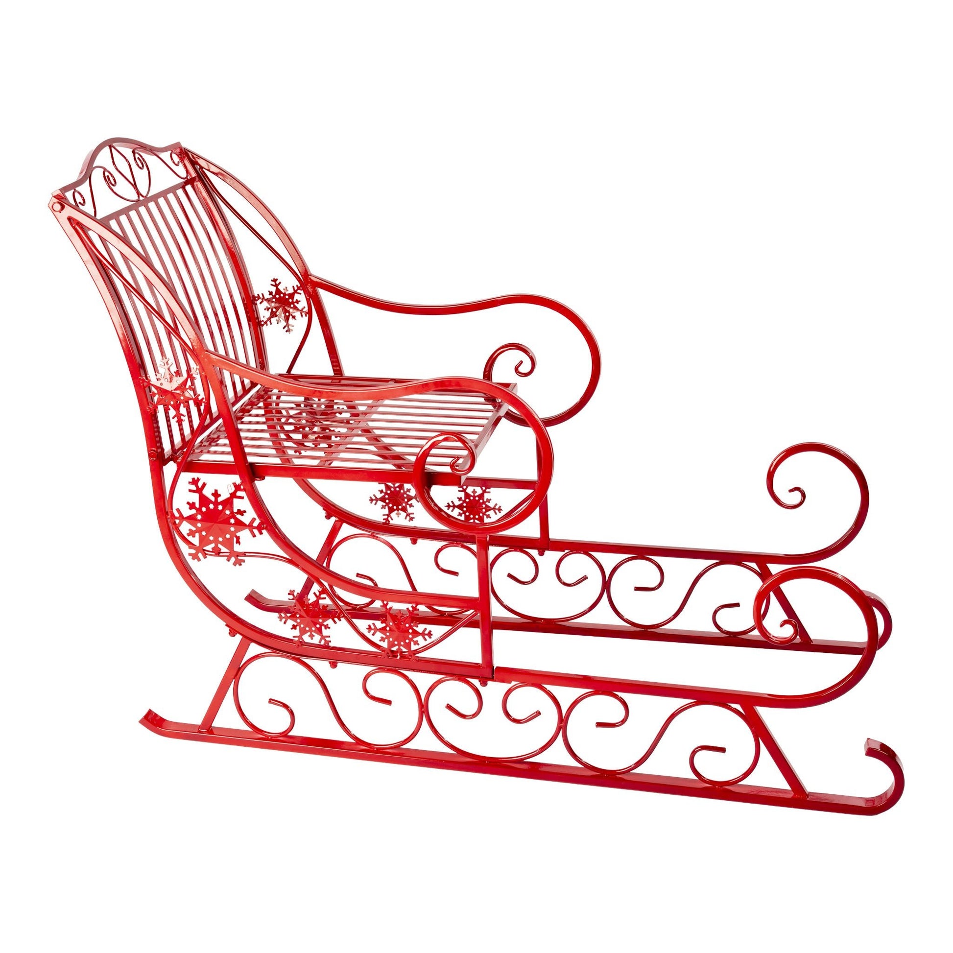 Red Metal Sleigh - 130cm - My Christmas