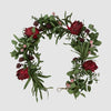 Red Mixed Native Protea Garland - My Christmas