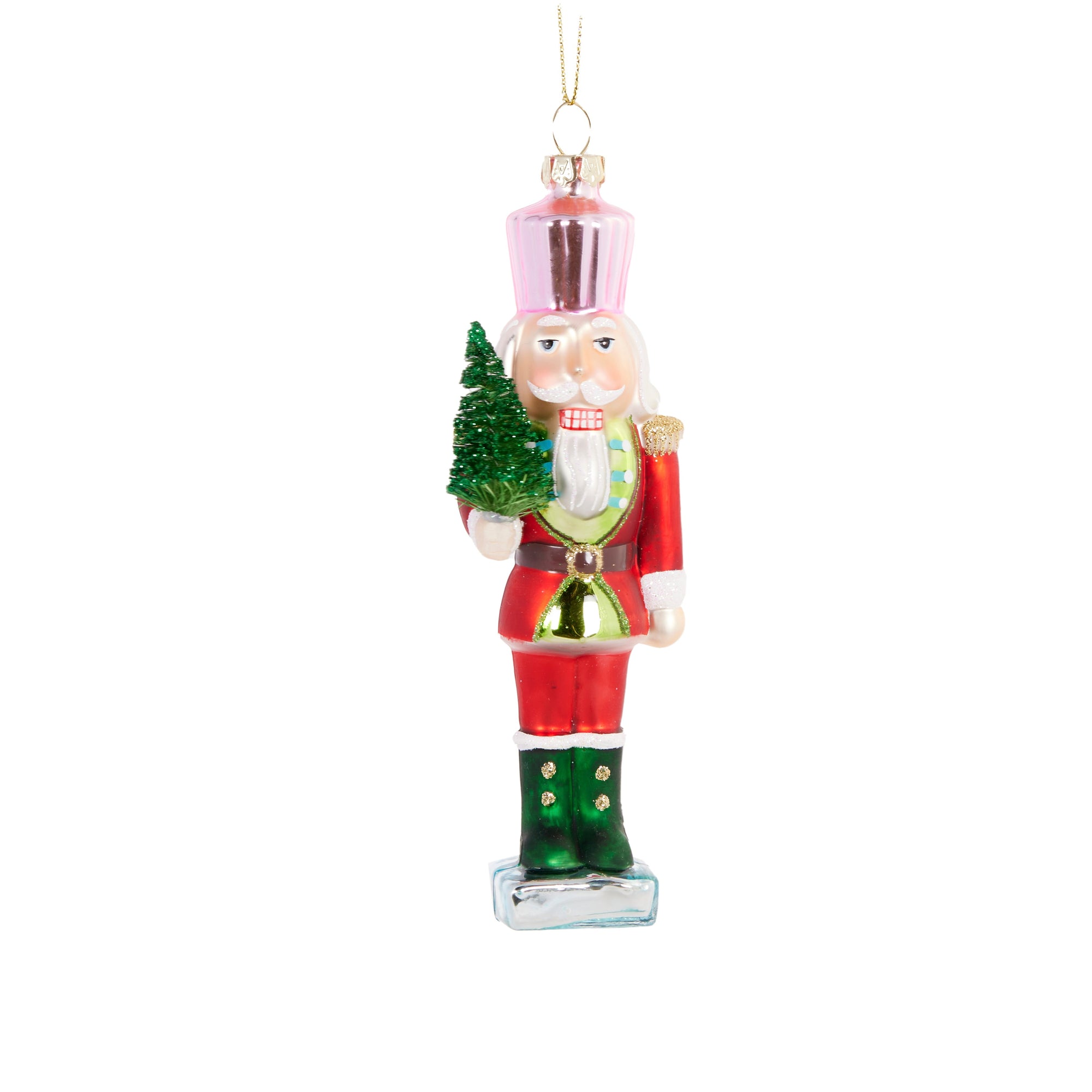 Red Retro Nutcracker Ornament - My Christmas